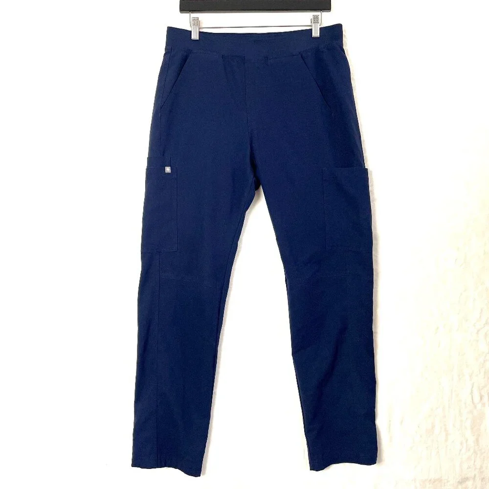 Figs Technical Collection Axim Cargo Scrubs Pants Mens M Blue Classic Fit